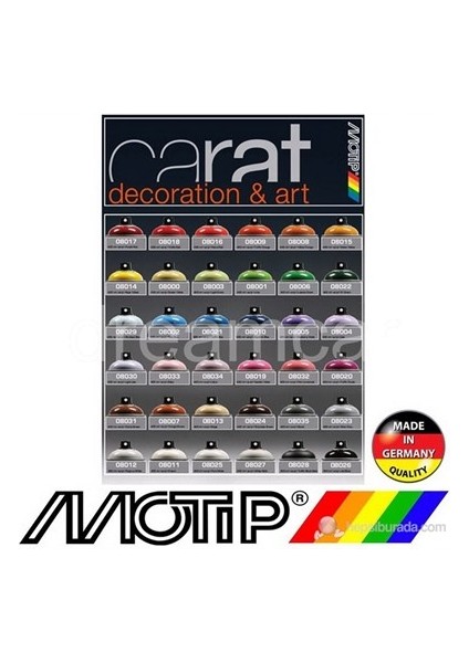 Carat Ral 2004 Turuncu Parlak Akrilik Sprey Boya 400 Ml. Germany fiyatları