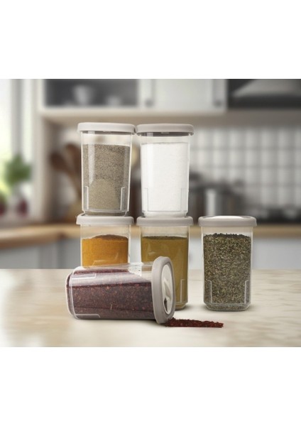 Döner Kapaklı Baharatlık Seti 350 cc 6'lı Baharatlık fırsatları
