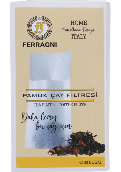 Çay Demleme Poşeti (Çay Filtresi) 10*22 cm ( L Boy) 100 Lü 12 Paket (1200 Adet)