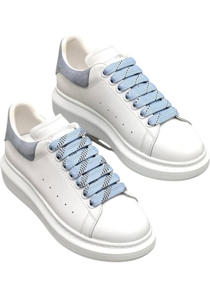 Mcqueen Women's Sneakers - Sneaker In White/light Blue - Alexander Mcq kadın sneaker fiyatları