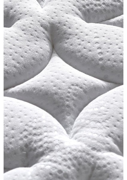 Hades Yatak 100X200 cm Tek Kişilik 30 cm Kalınlığında Paket Yaylı Lüks Yatak Orta Sert Gri Kumaş