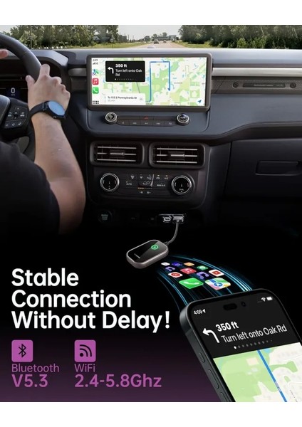 Kablosuz Carplay Adaptörü Coal