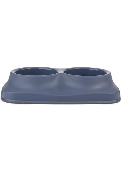Kedi Köpek İkili Mama ve Su Kabı (0,4 0,4 lt) Silikon Kaydırmaz Taban Lacivert/mavi fiyatları