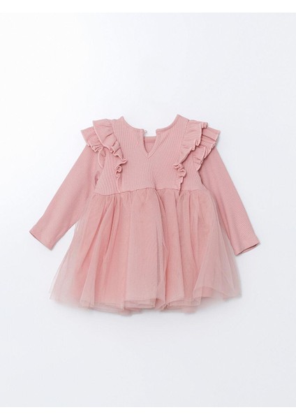 Bisiklet Yaka Kız Bebek Tütü Elbise modelleri