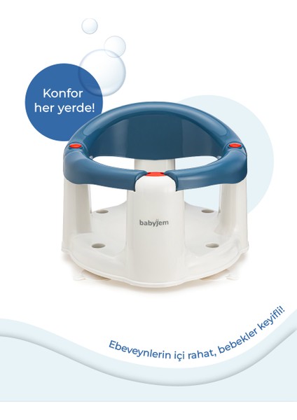 Önden Açılır Banyo & Mama Oturağı Indigo Mavi