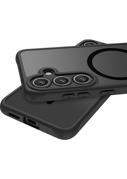 Samsung Galaxy A56 5g Kılıf Için Magsafe Skin-Touch Pc + Tpu Mat Arka Kapak ile Kamera Lens Koruyucu ile Uyumlu (Yurt Dışından) modelleri