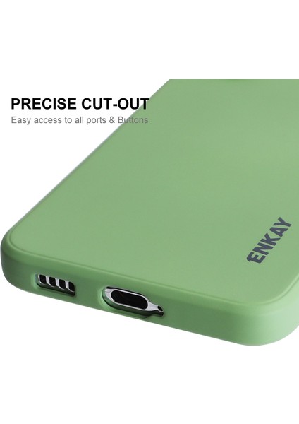 Samsung Galaxy S25 Silikon Kılıf Enkay Şapka Prens Düz Kenarlı Cep Telefonu Arka Kapak-Koyu Yeşil (Yurt Dışından) fırsatları