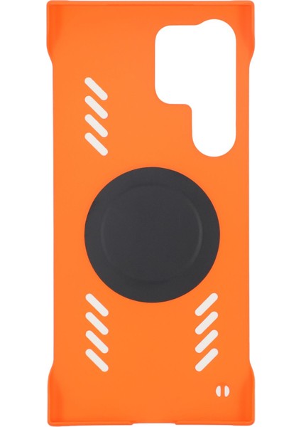 Samsung Galaxy S24 Ultra Kılıf Sert Pc Çerçevesiz Isı Dağılımı Telefon Kapağı-Turuncu (Yurt Dışından) fiyatları