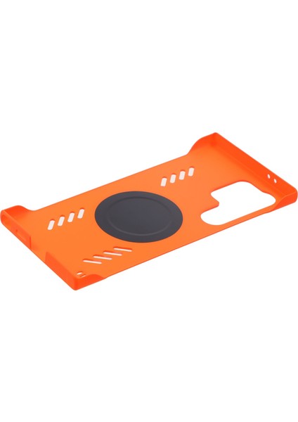 Samsung Galaxy S24 Ultra Kılıf Sert Pc Çerçevesiz Isı Dağılımı Telefon Kapağı-Turuncu (Yurt Dışından) indirimleri