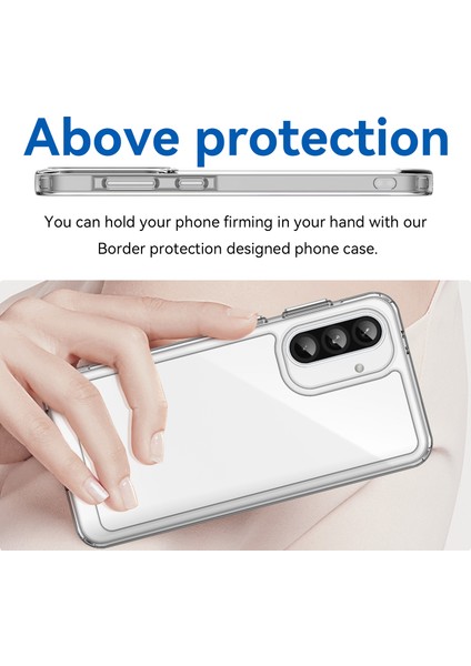 Wanlonfeng Mf Serisi Samsung Galaxy A36 5g Kılıf Tpu + Temperli Cam Filmi ile Akrilik Şeffaf Telefon Kapağı (Yurt Dışından) modelleri