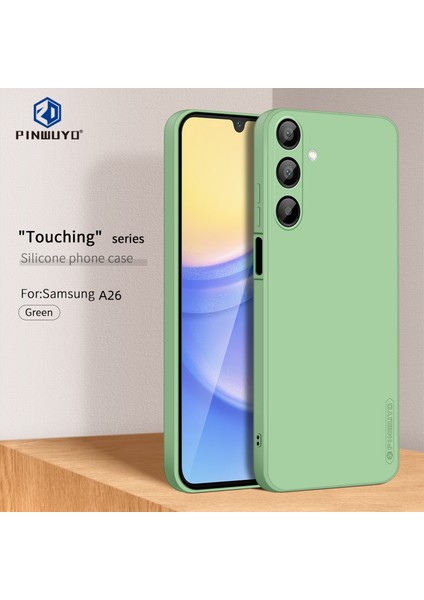 Samsung Galaxy A26 5g Pınwuyo Sense Serisi Sıvı Silikon Tpu Telefon Kılıfı-Yeşil (Yurt Dışından) modelleri