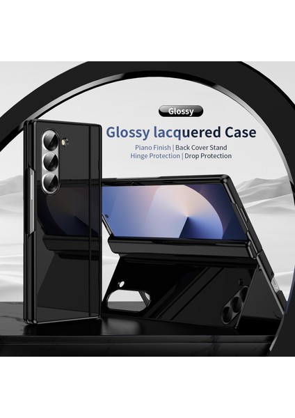 Samsung Galaxy Z Fold6 5g Pc Telefon Kılıfı, Arka Kapak Çubuğu ve Temperli Cam Filmi-Siyah (Yurt Dışından) fiyatları
