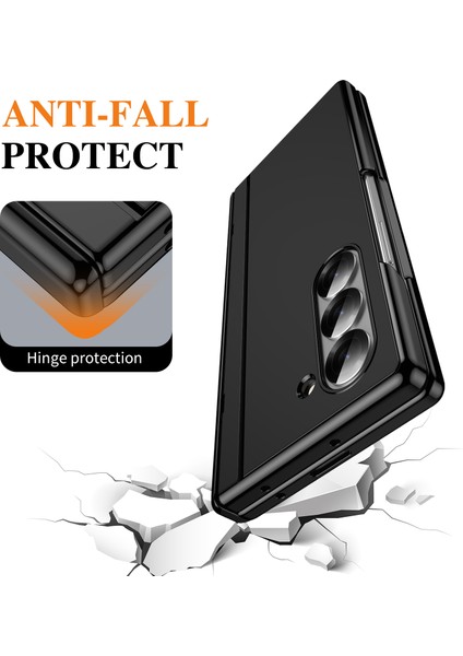 Samsung Galaxy Z Fold6 5g Pc Telefon Kılıfı, Arka Kapak Çubuğu ve Temperli Cam Filmi-Siyah (Yurt Dışından) fırsatları