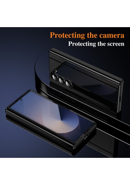 Samsung Galaxy Z Fold6 5g Pc Telefon Kılıfı, Arka Kapak Çubuğu ve Temperli Cam Filmi-Siyah (Yurt Dışından) indirimleri