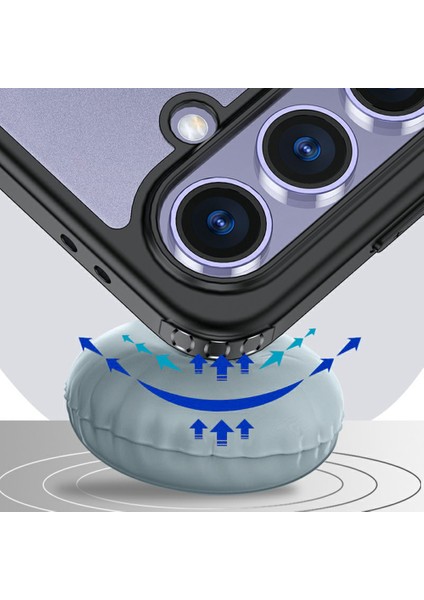 Samsung Galaxy S25 Kılıf Pc+Tpu Telefon Kapağı Hava Yastığı Koruması-Şeffaf (Yurt Dışından) modelleri