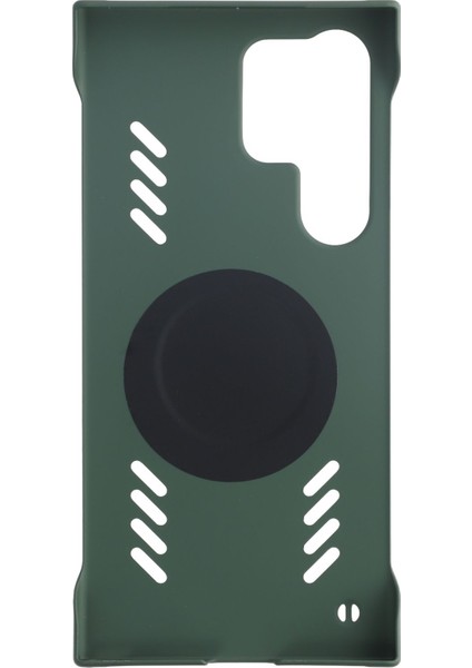 Samsung Galaxy S24 Ultra Kılıf Sert Pc Çerçevesiz Isı Dağılımı Telefon Kapağı-Yeşil (Yurt Dışından) fiyatları