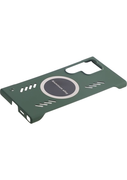 Samsung Galaxy S24 Ultra Kılıf Sert Pc Çerçevesiz Isı Dağılımı Telefon Kapağı-Yeşil (Yurt Dışından) fırsatları