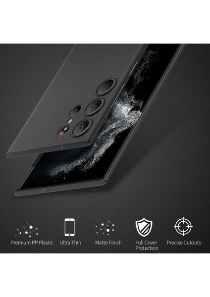 X-Level Samsung Galaxy S25 Ultra Kılıf Anti Drop Sert Pp Telefon Arka Kapak-Şeffaf Siyah (Yurt Dışından)