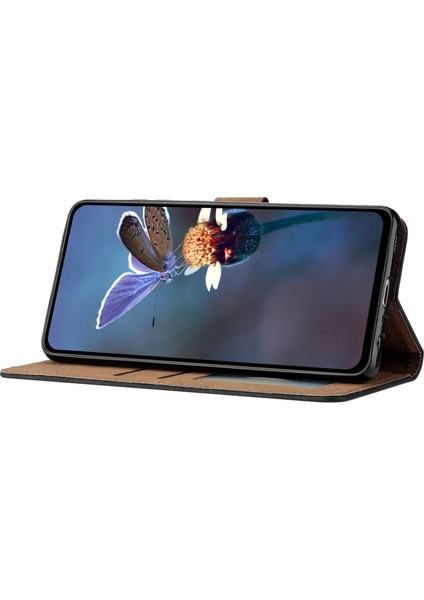Samsung Galaxy A56 5g Kılıf Baskılı Deri Cüzdan Telefon Kılıfı-Siyah (Yurt Dışından)