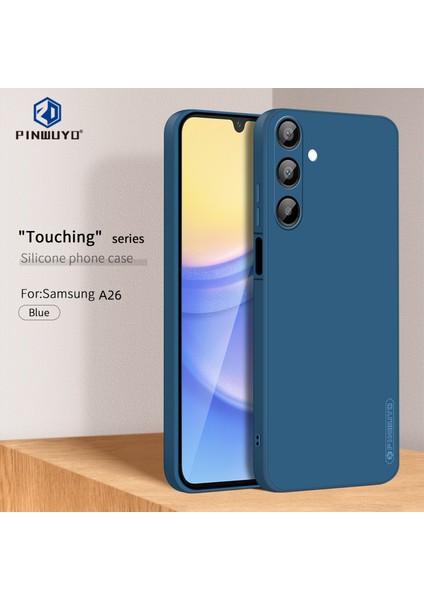 Samsung Galaxy A26 5g Pınwuyo Sense Serisi Sıvı Silikon Tpu Telefon Kılıfı-Mavi (Yurt Dışından) modelleri