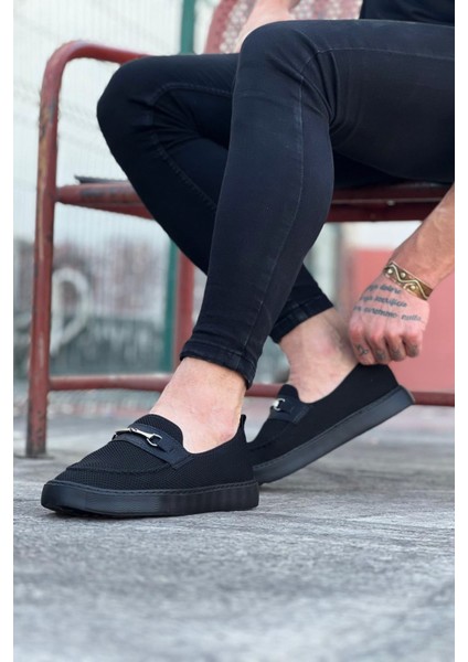 LISINYA947 CZ060 Kömür Triko Babet Erkek Casual Ayakkabı - 414453-1453