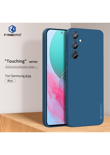 Samsung Galaxy A56 5g Pınwuyo Sense Serisi Sıvı Silikon Tpu Telefon Kılıfı-Mavi (Yurt Dışından)