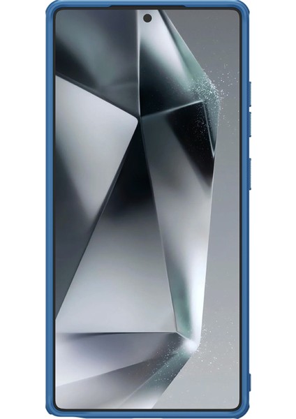 Nıllkın Frosted Shield Pro Samsung Galaxy S25 Ultra Kılıf Mat Pc+Tpu Telefon Kapağı-Mavi (Yurt Dışından)