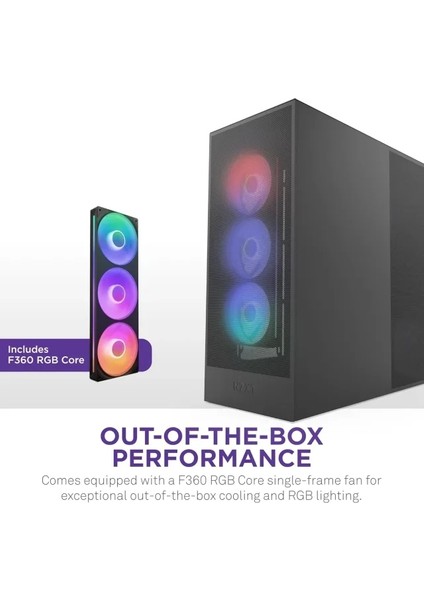 CM-H71FB-01 Atx Hızlı Çıkarılan Temperli Cam Yan Panel Mid Tower Pc Oyun Kasası Rgb Fans H7 Flow Rgb 2024 Siyah