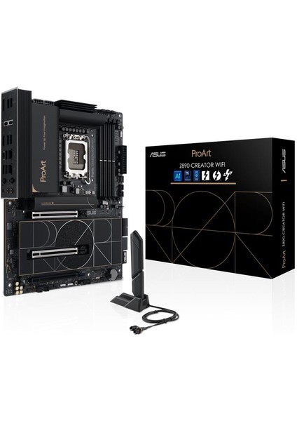 Proart Z890-CREATOR Wıfı Ddr5 9066MT/S 1xhdmı 5xm.2 Atx 1851P (Intel Ultra Processors Serıes 2)