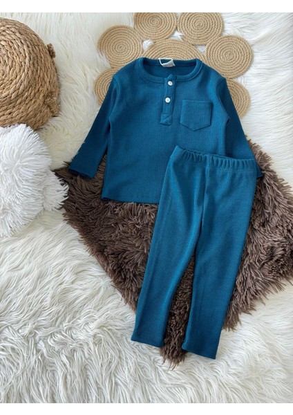 Bebek&çocuk Unisex Siyah Kırmızı Mavi Yeşil Renk Alt Üst Takım
