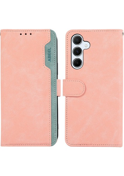 Samsung Galaxy A26 5g Kılıf Renk Ekleme Deri Flip Telefon Kapağı Rfıd Engelleme-Pembe (Yurt Dışından)