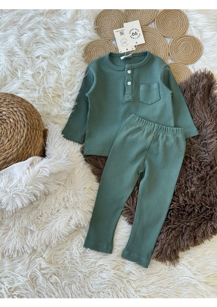 Bebek&çocuk Unisex Siyah Kırmızı Mavi Yeşil Renk Alt Üst Takım