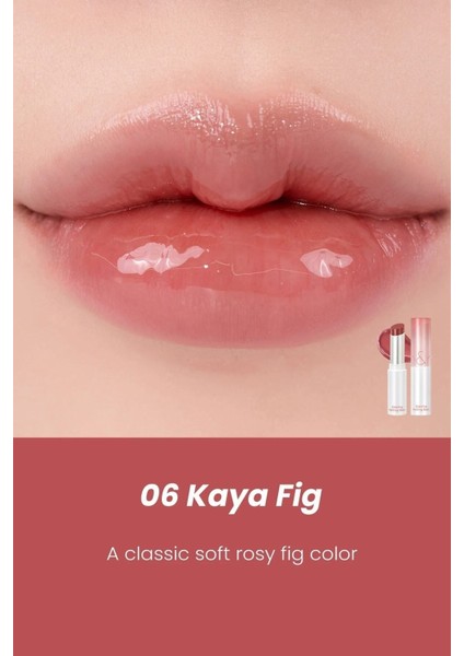 Glasting Melting Balm Parlak Görünümlü Renk Veren Dudak Balmı 06 Kaya Fig