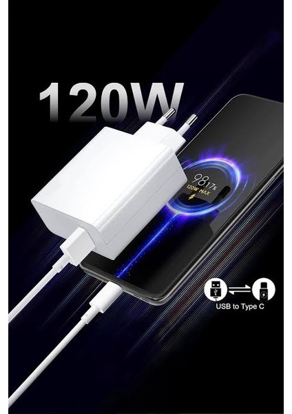 120 Watt Hızlı Şarj Aleti Turbo Type-C fiyatları
