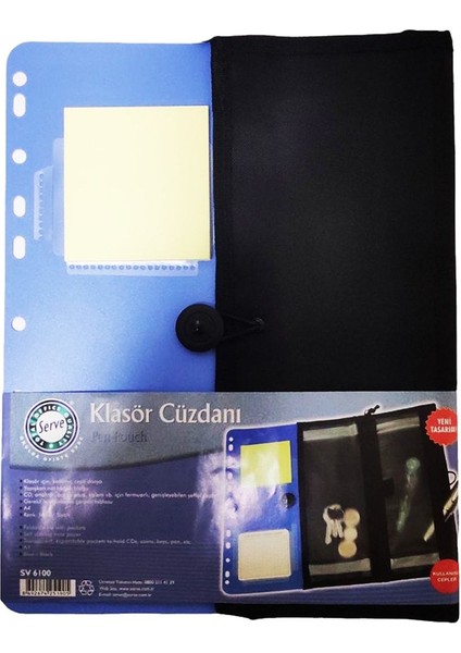 SV6100 Mavi Klasör Cüzdanı