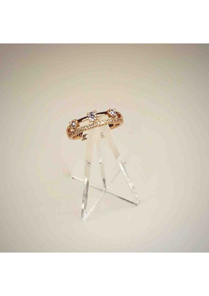 Xuping Zirkon Taşlı Tria Tamtur Rose Gold Yüzük fiyatları