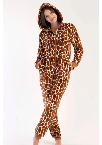 Kadın Soft Kapşonlu Uzun Fermuarlı Manşetli Cepli Tulum modelleri