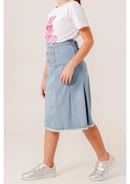 Kız Çocuk Yan Patlı Kot Etek 2600 fiyatları