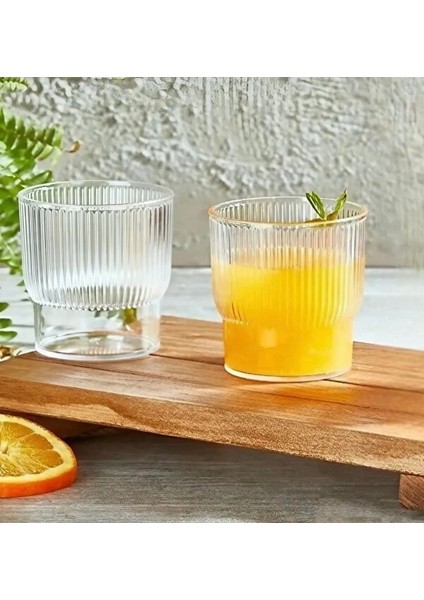 Tokyo 6 Adet 300 ml Mika Şık Tasarım Bardak Meşrubat Sunum Su Bardağı - Cam Değildir En