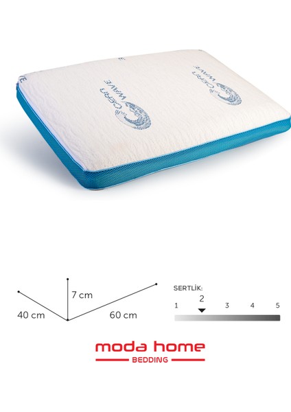 2 Adet Visco Comfy Çocuk Yastığı MAVİ, Visco yastık, Ortopedik yastık