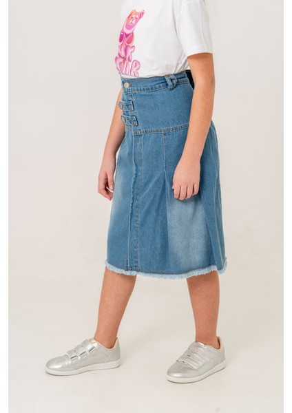 Kız Çocuk Yan Patlı Kot Etek 2600 fiyatları