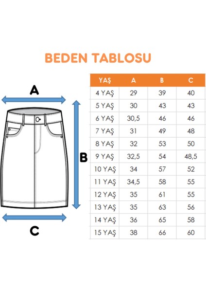 Kız Çocuk Yan Patlı Kot Etek 2600 fırsatları