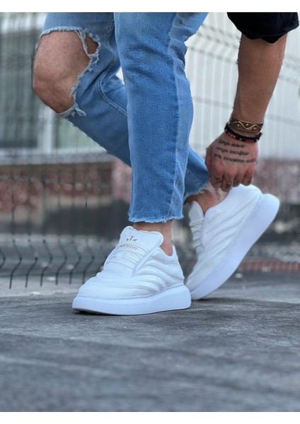 LISINYA947 CZ094 Beyaz Rugan Erkek Casual Ayakkabı - 370862-1453