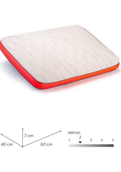 Visco Comfy Çocuk Yastığı Pembe, Visco Yastık, Ortopedik Yastık