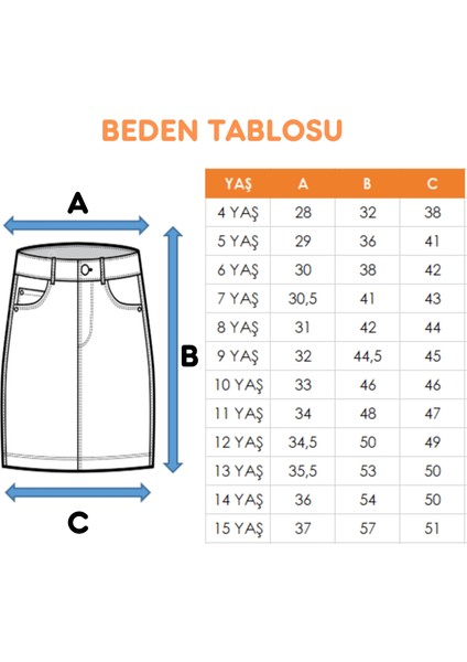 Kız Çocuk Yan Kuşgözlü Kot Etek 2956 fiyatları