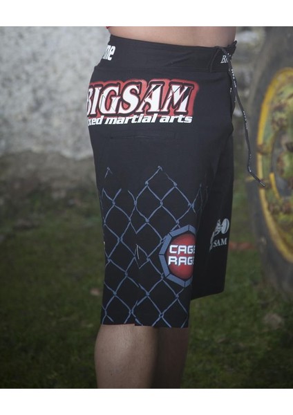 Yırtmaçlı Baskılı Mma Dövüşçü Şortu Big Sam 1316