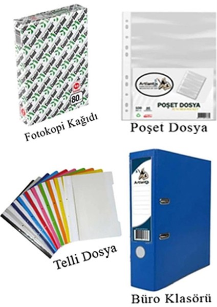 Masa Üstü Ofis Paketi 13 Parça Fotokopi Kağıdı Metal Evrak Rafı Metal Kalemlik Zımba Makinesi Teli Delegeç Çöp Kovası Küp Notluk indirimleri