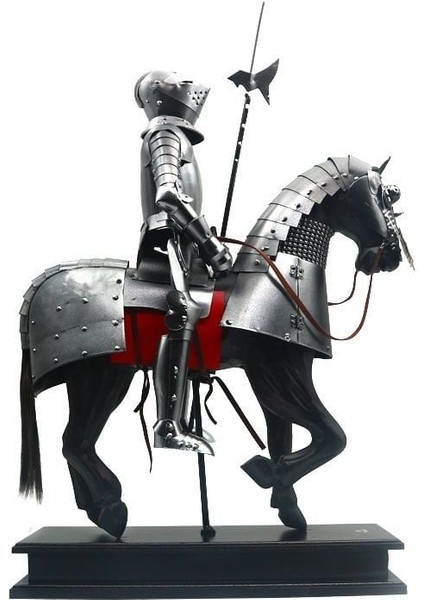 Sterlıng Iron Knight Atlı Dekoratif Süs