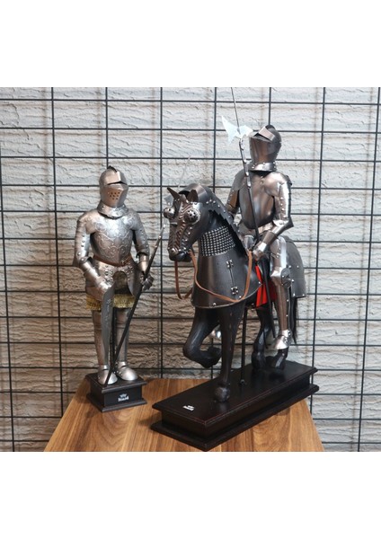 Sterlıng Iron Knight Atlı Dekoratif Süs fırsatları