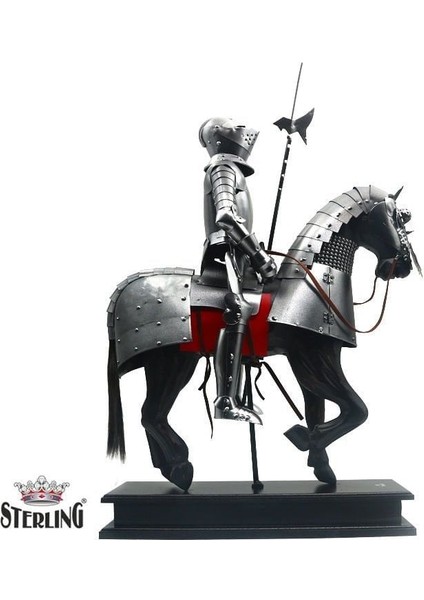 Sterlıng Iron Knight Atlı Dekoratif Süs indirimleri